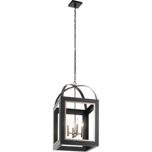 Vath 4 Light 16 inch Black Large Foyer Pendants Ceiling Light, Large