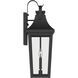 Cleary 2 Light 24 inch Textured Black Outdoor Wall Light