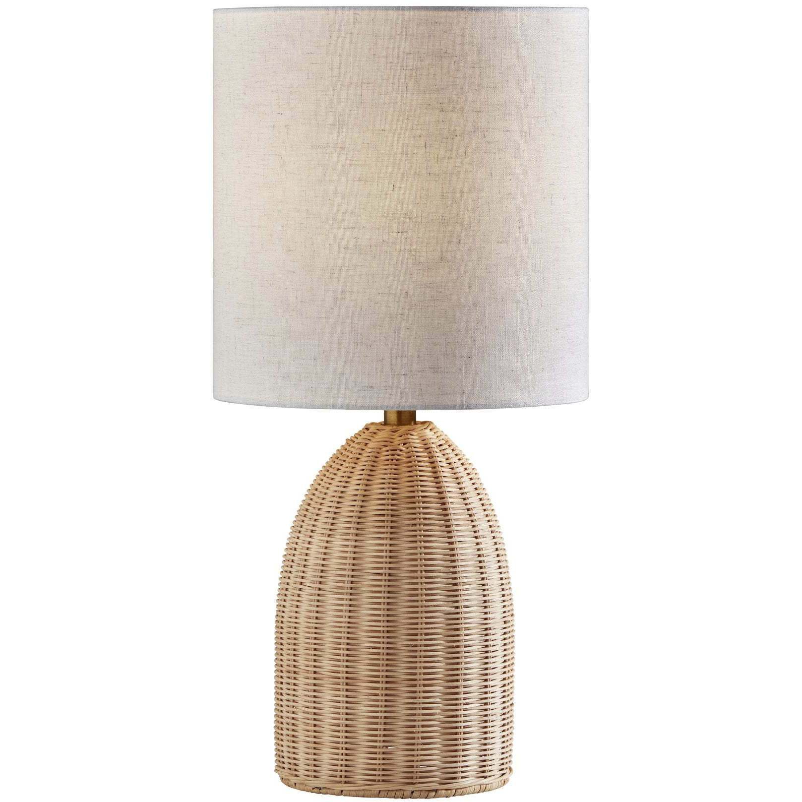 Bali 24 inch 60.00 watt Light Rattan Table Lamp Portable Light, Tall