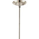 Alvaro 8 Light Polished Nickel Chandelier Ceiling Light, 1 Tier Large