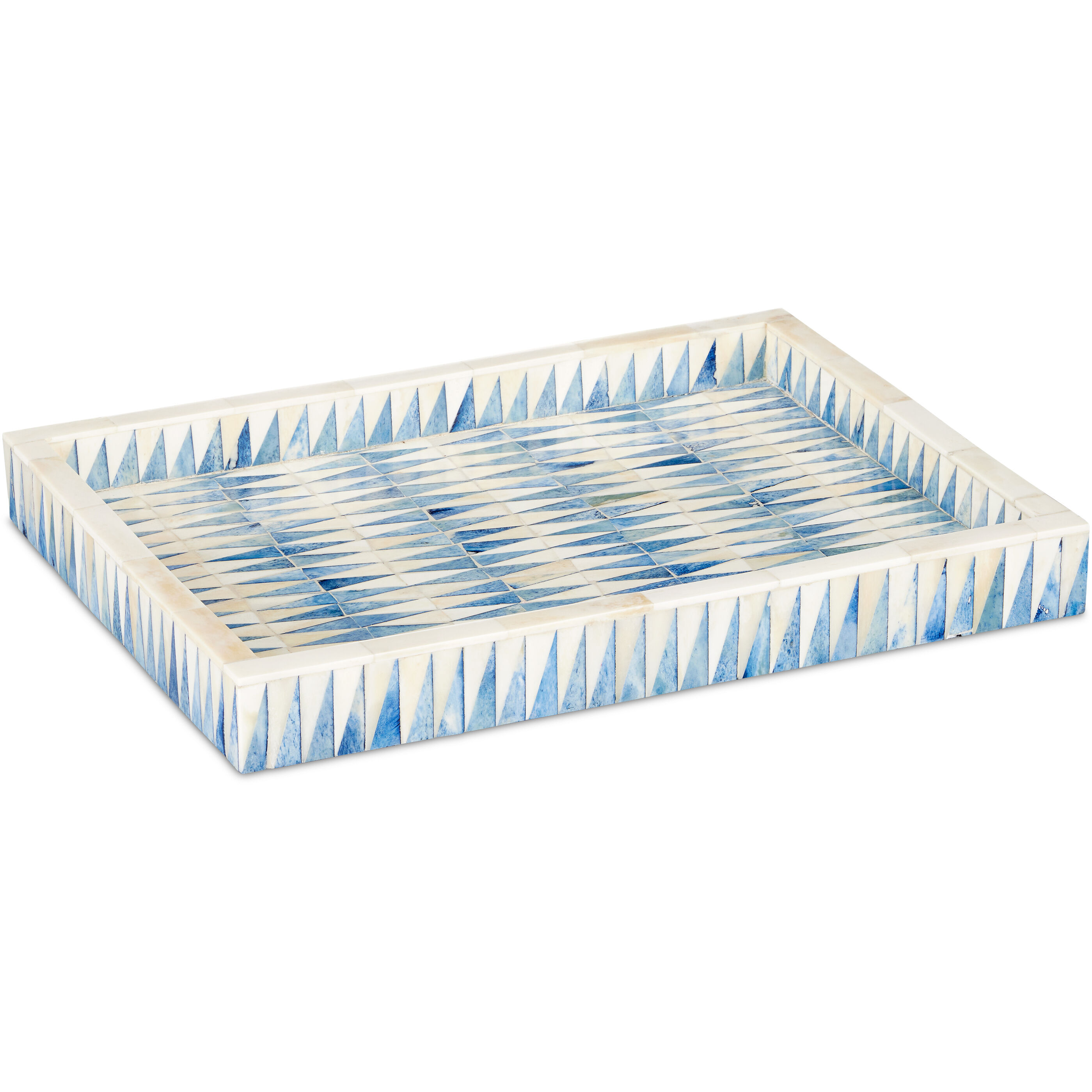 Nadene Blue/White Tray