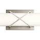 Trinsic LED 32 inch Brushed Nickel Linear Bath Large Wall Light, Large