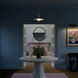 Kurio 1 Light Black Pendant Ceiling Light