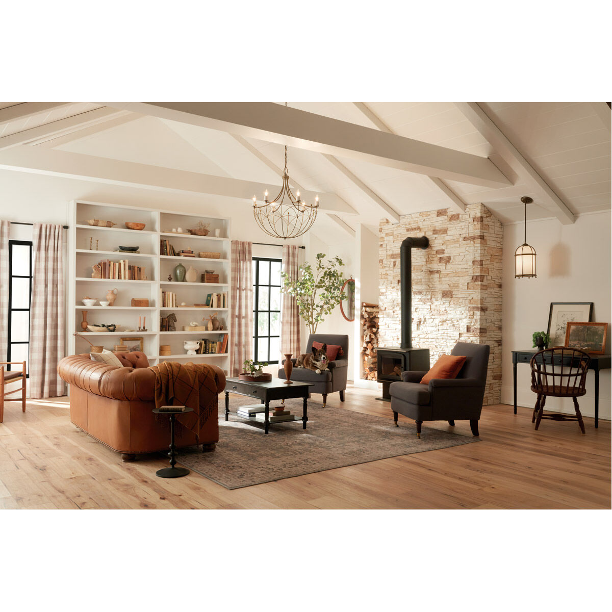 Homestead Topiary 6 Light 28 inch Character Bronze Chandelier Ceiling Light, Topiary