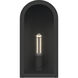 Marea 1 Light 13 inch Textured Black Outdoor Wall Light