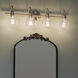 Avery 4 Light 33 inch Brushed Nickel Wall Mt Bath 4 Arm Wall Light