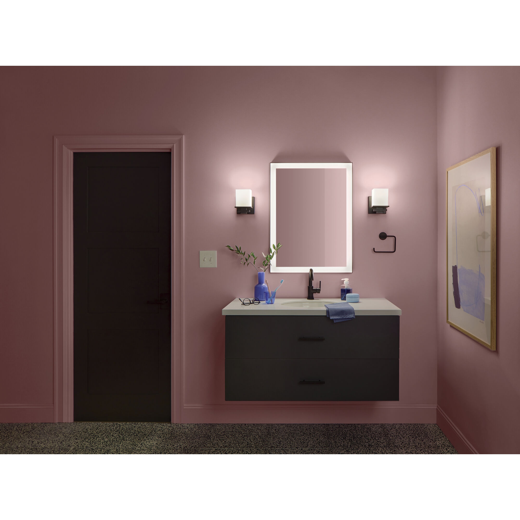 Tully 1 Light 5 inch Black Wall Sconce Wall Light