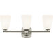 Marant 3 Light 23.75 inch Brushed Nickel Vanity Light Wall Light
