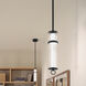 Riven LED Black Mini Pendant Ceiling Light