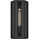 Berens 1 Light 16 inch Textured Black Outdoor Wall Light