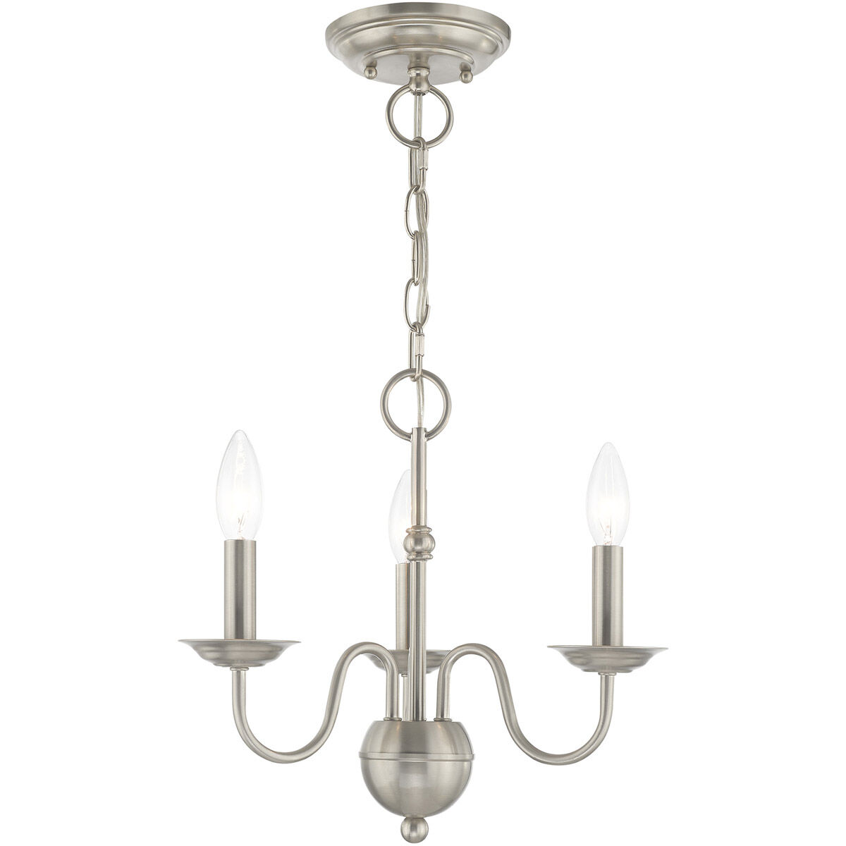 Windsor 3 Light 14.00 inch Mini Chandelier
