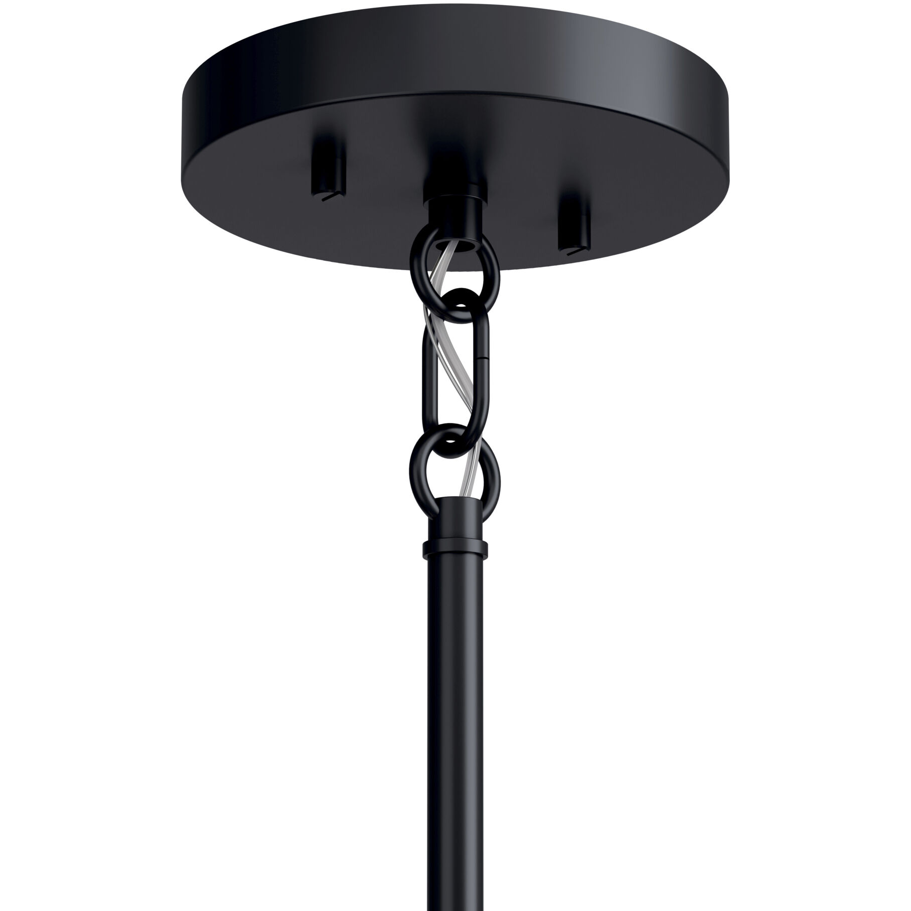 Bel Air Lighting 5-Light Black Down-Light Chandelier Light