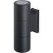 LED Retrofit 2 Light 4.25 inch Black Brass Up & Down Sconce