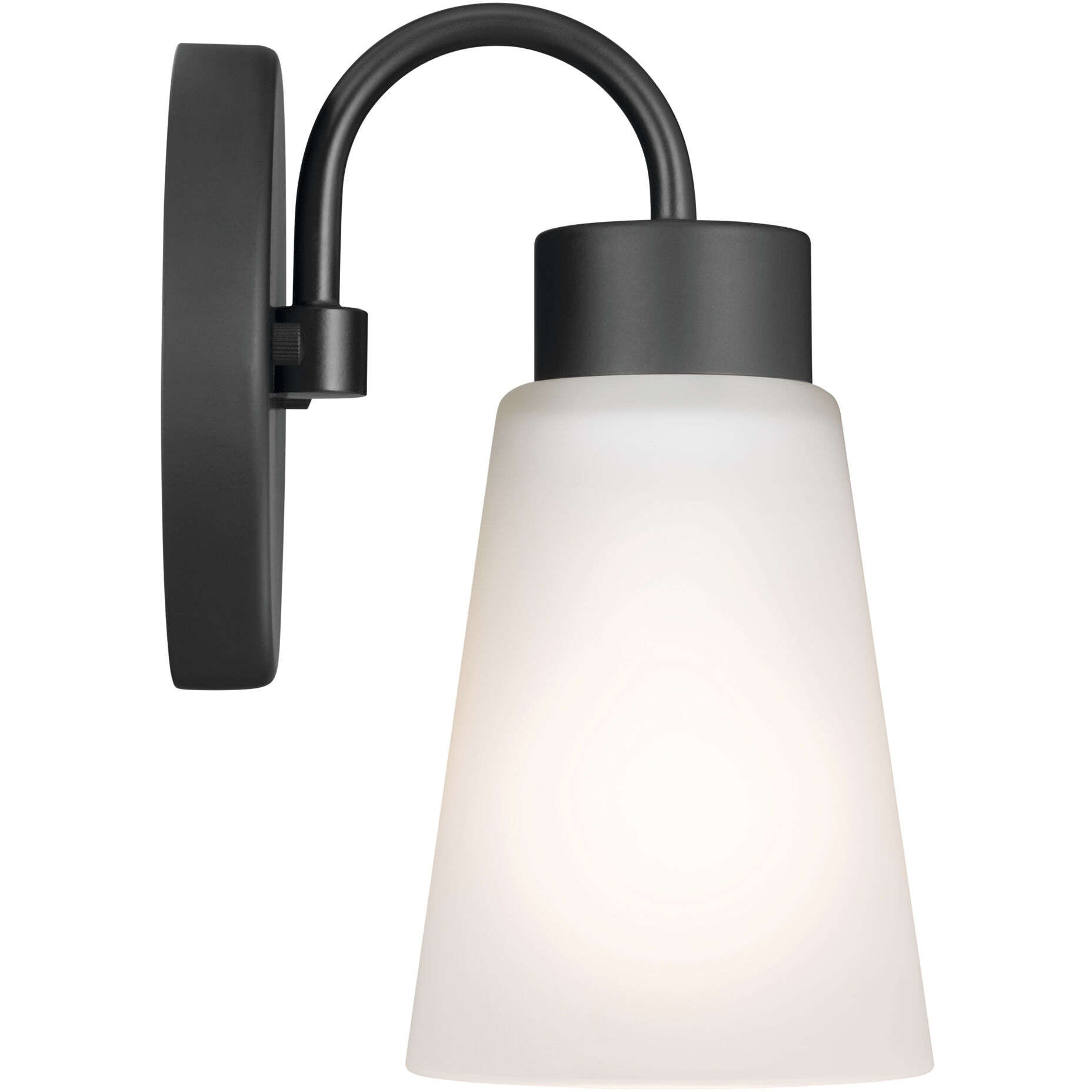 Erma 1 Light 5 inch Black Wall Sconce Wall Light