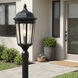 Courtyard 1 Light 24 inch Textured Black Outdoor Post Lantern
