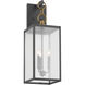 Lahden 3 Light 26 inch Weathered Zinc Outdoor Wall Sconce, Large