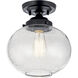 Avery 1 Light Black Flush Mount Ceiling Light