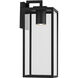 Branner 1 Light 17.75 inch Textured Black Outdoor Wall Light