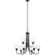 Valserrano 9 Light 32 inch Black Chandelier 2 Tier Ceiling Light in Clear Seeded, 2 Tier