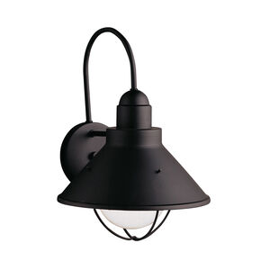 Seaside 1 Light 14 inch Black Outdoor Wall, X-Large