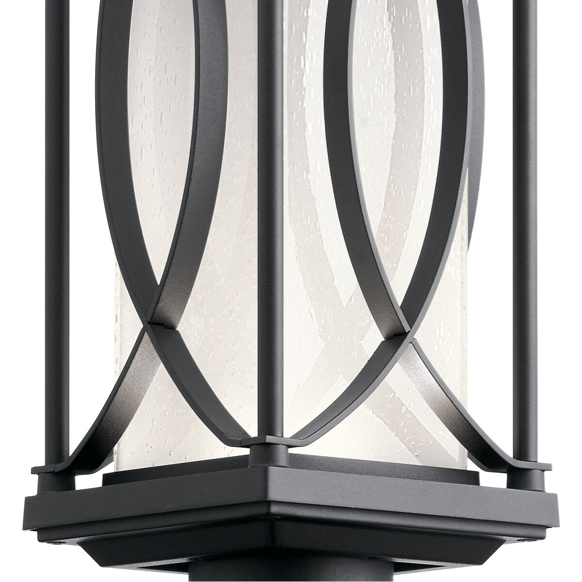 Ashbern LED 19 inch Textured Black Outdoor Post Lantern