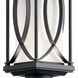 Ashbern LED 19 inch Textured Black Outdoor Post Lantern