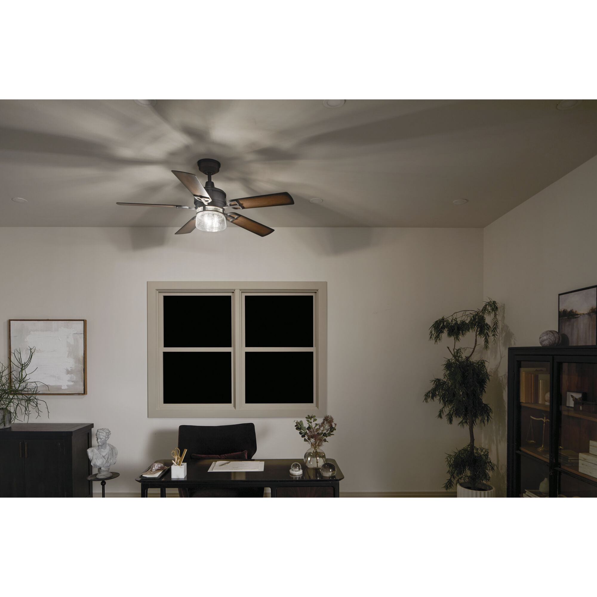 Kichler 310239DBK Lyndon 52 inch Distressed Black with Dark