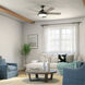 Verdi 56 inch Anvil Iron with Dist Antiq Gray Blades Ceiling Fan