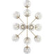 Silvarious 12 Light 26.75 inch Champagne Bronze Chandelier/Semi Flush Ceiling Light