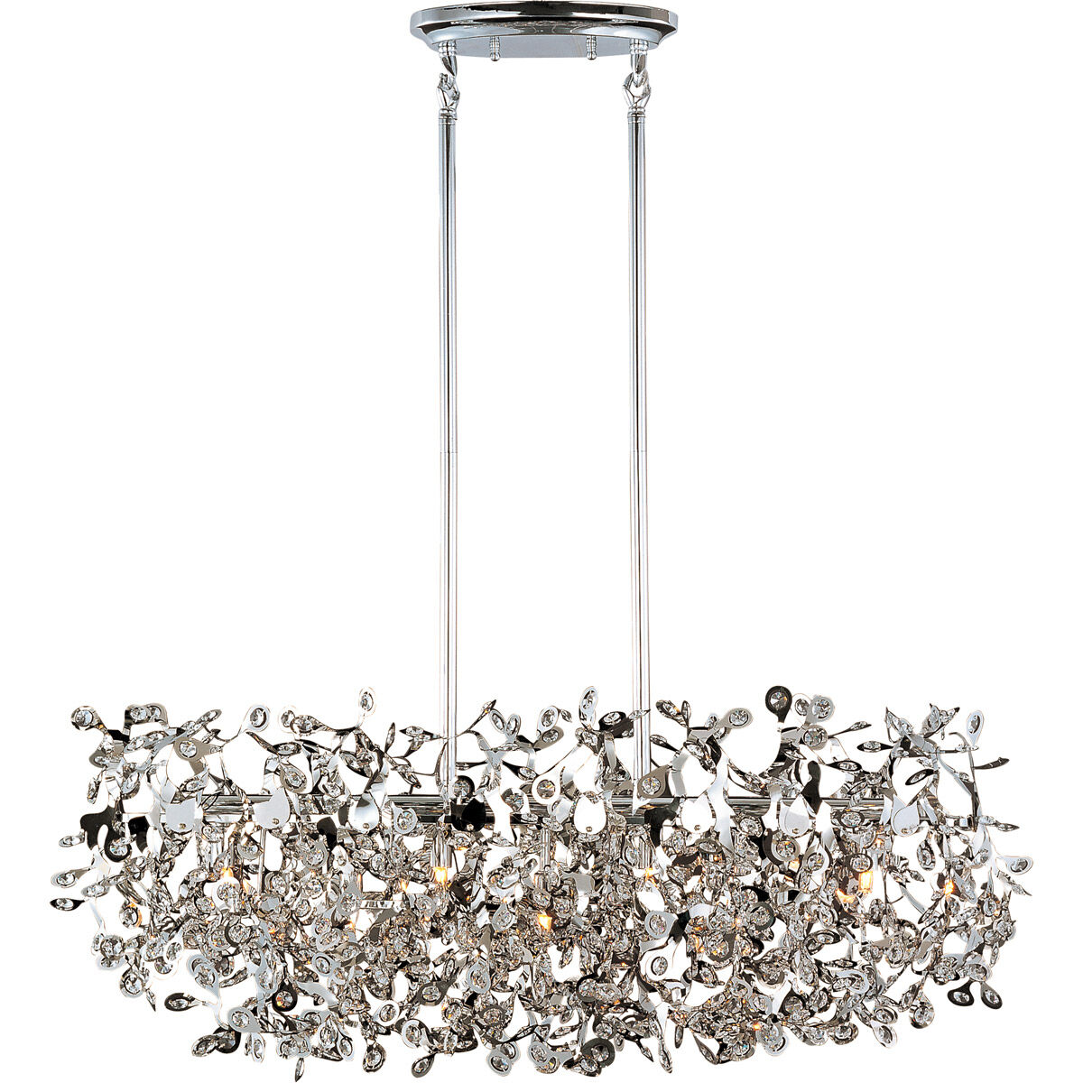 Comet 7 Light 35 inch Polished Chrome Linear Pendant Ceiling Light