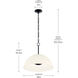 Mikale LED Black Pendant Ceiling Light