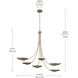 Palmela 6 Light Champagne Bronze Chandelier Ceiling Light