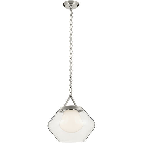 Nella 1 Light Polished Nickel Pendant Ceiling Light