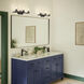 Crosby 3 Light 23 inch Black Bath Light Wall Light