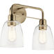 Meller 2 Light 15.25 inch Champagne Bronze Bath Vanity Light Wall Light