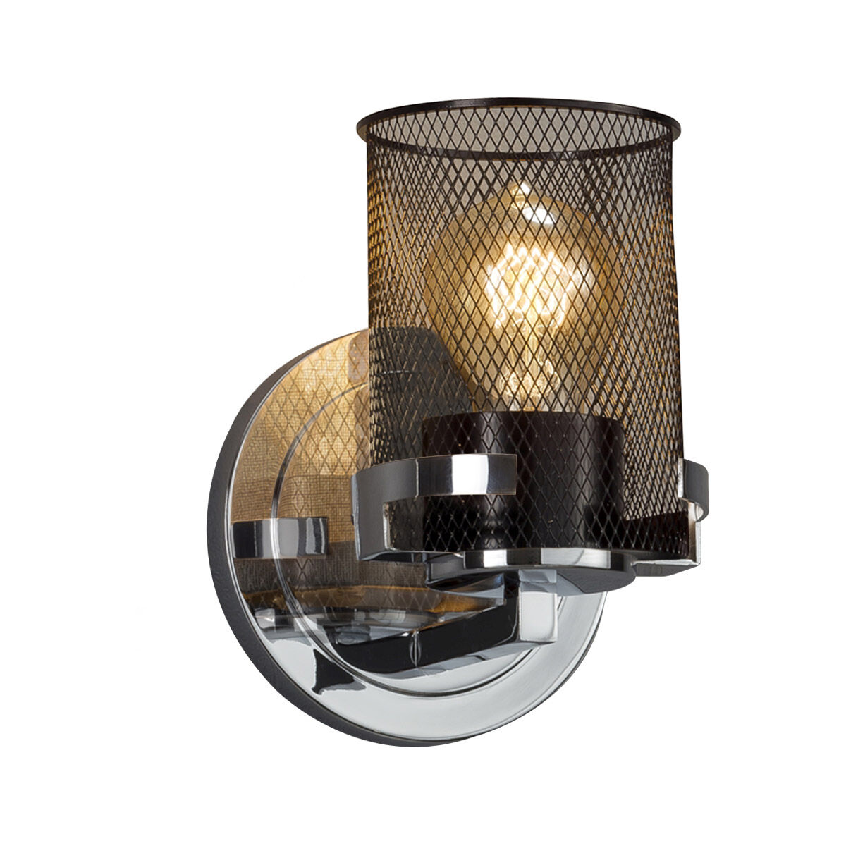 Wire Mesh 1 Light 5.00 inch Wall Sconce