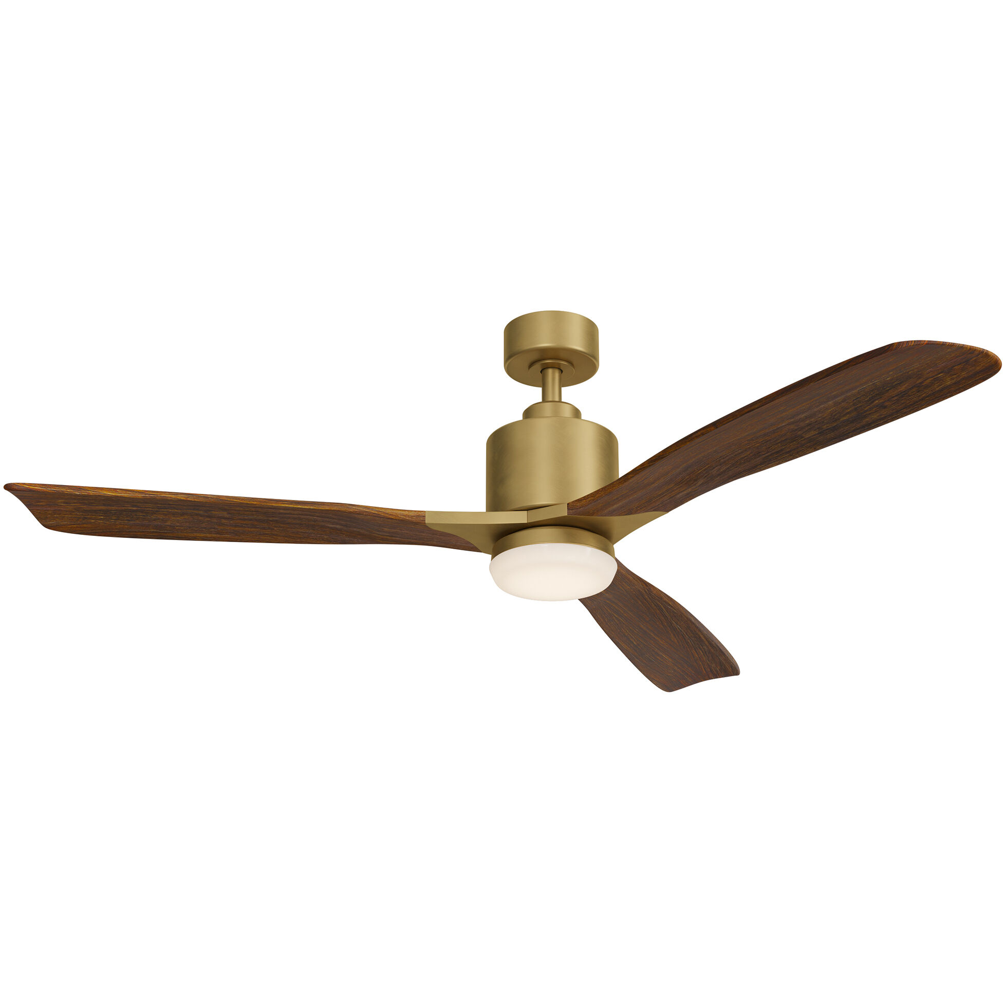 Ridley Ii 52 inch Natural Brass with Cherry Blades Ceiling Fan