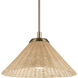 Bekah 1 Light Champagne Bronze Pendant Ceiling Light, Convertible