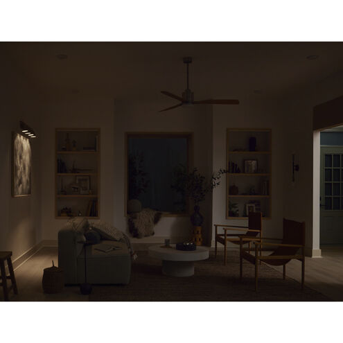 Sylvia 4 Light 120 Brushed Natural Brass Rail Light Ceiling Light