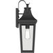 Cleary 1 Light 20 inch Textured Black Outdoor Wall Light
