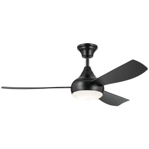 Ample 54 inch Satin Black Ceiling Fan