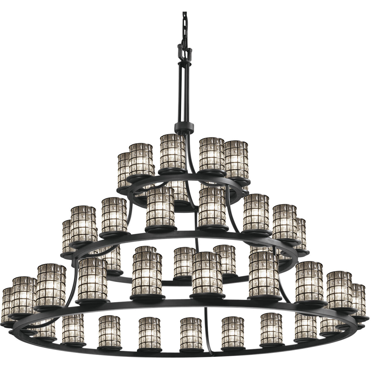 Wire Glass 45 Light 60.00 inch Chandelier