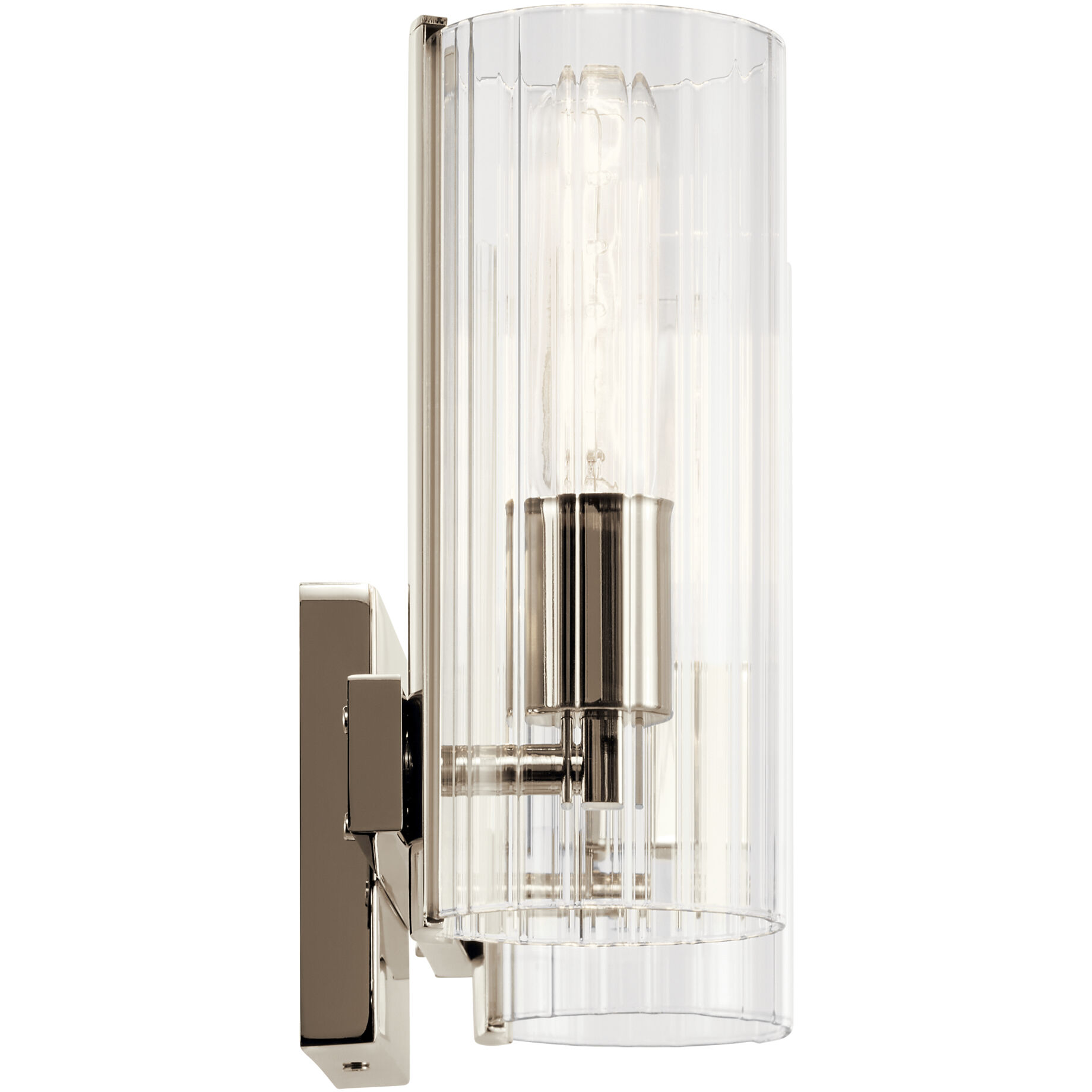 Jemsa 2 Light 13.75 inch Polished Nickel Bath Bracket Wall Light, 2 Arm