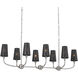 Adeena 8 Light 20.75 inch Classic Pewter Chandelier Ceiling Light