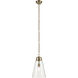 Marsailli 1 Light Champagne Bronze Pendant Ceiling Light in Clear, Medium