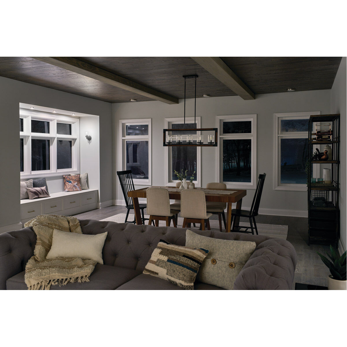 Zeo LED 7 inch Brushed Nickel Flush Mount Light Ceiling Light in 3000K