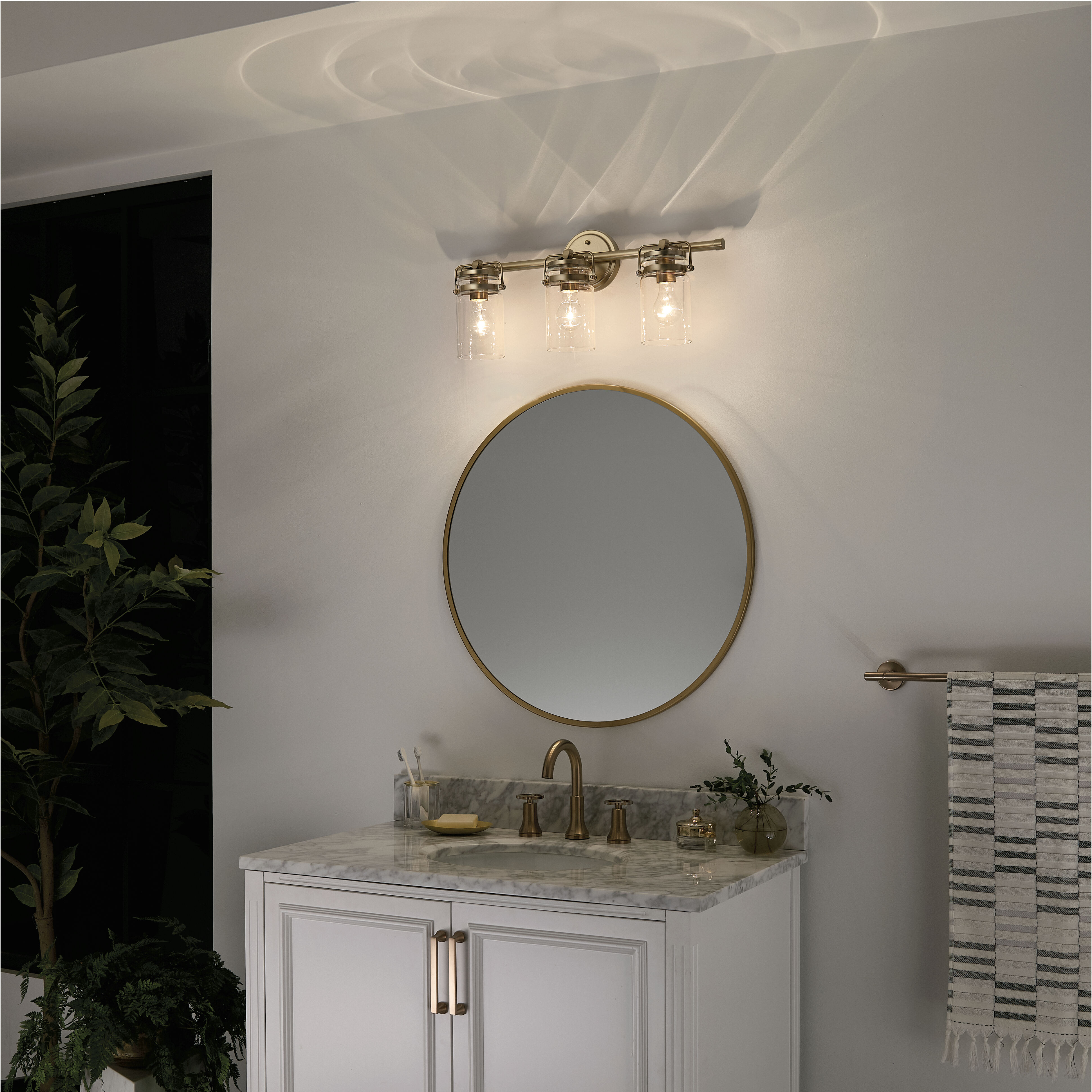 Champagne bronze vanity light cheap