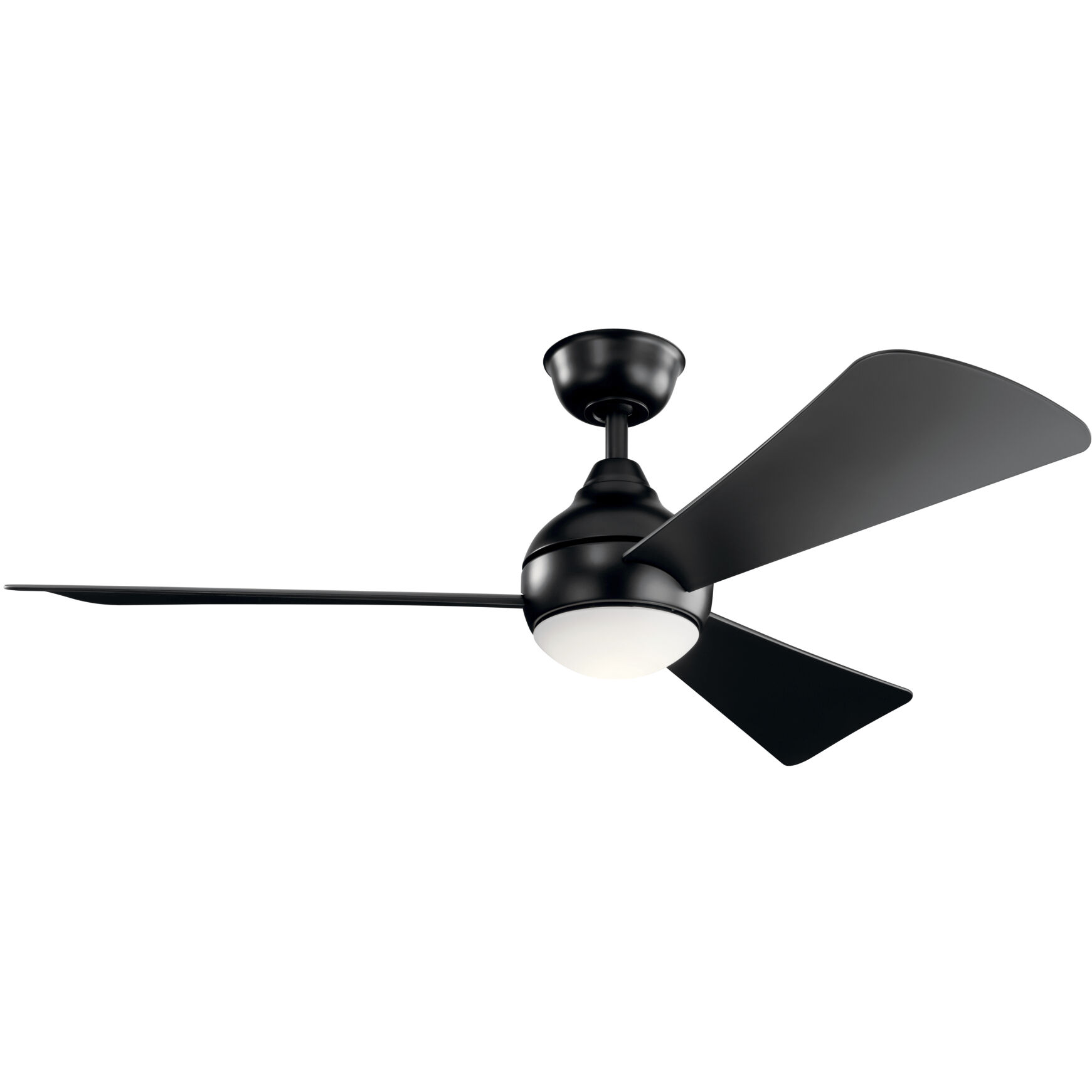 Sola 54 inch Satin Black Ceiling Fan