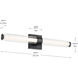 Laurene LED 26.5 inch Black Linear Bath Bar Wall Light, Medium