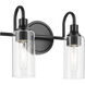 Kavi 2 Light 12.5 inch Black Vanity Light Wall Light
